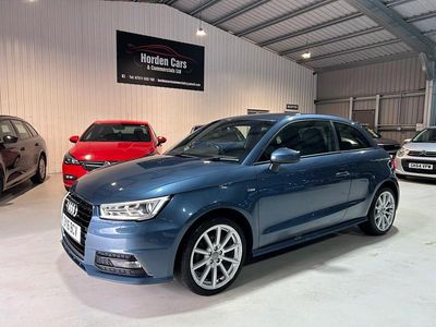 Used Audi A1 S-Line 116 HP (85 kW) 2016 Blue Hatchback