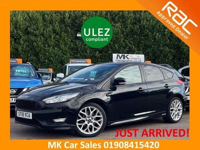 Black Used 2018 Ford Focus ST-Line Hatchback | £7,395 (Good price)