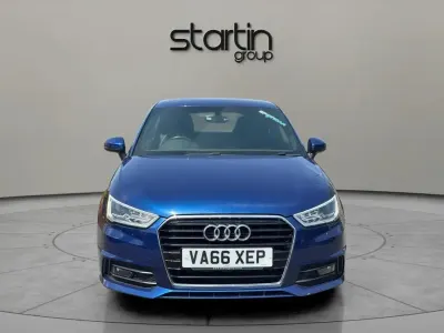 Used Audi A1 S-Line 123 HP (90 kW) 2017 Blue Hatchback