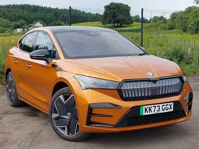 Used Skoda Enyaq iV vRS 219 kW (299 HP) 2023 Orange SUV