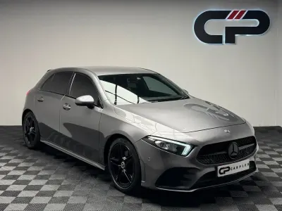 Used Mercedes A200 AMG line 163 HP (119 kW) 2019 Grey Hatchback