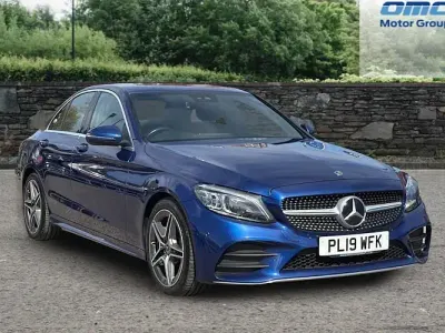 Used Mercedes C220 AMG Line Premium 194 HP (142 kW) 2019 Blue Sedan