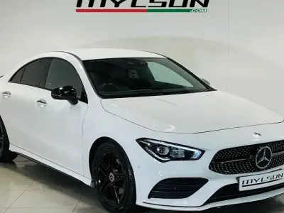 Used Mercedes CLA180 AMG line 136 HP (100 kW) 2020 White Coupe