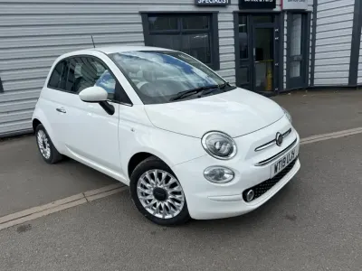 Used Fiat 500 Lounge 69 HP (50 kW) 2019 White Hatchback