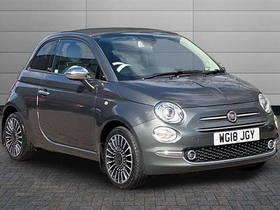 Used Fiat 500 Lounge 105 HP (77 kW) 2018 Groove metal grey Cabriolet
