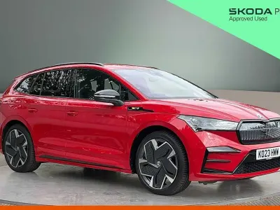 Used Skoda Enyaq iV vRS 219 kW (299 HP) 2023 Red SUV