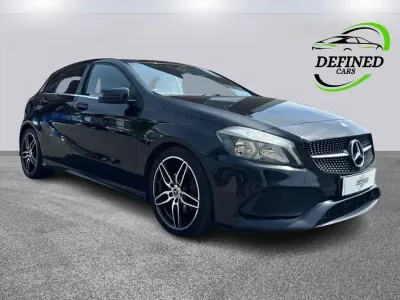 Used Mercedes A200 AMG line 2017 Black Hatchback