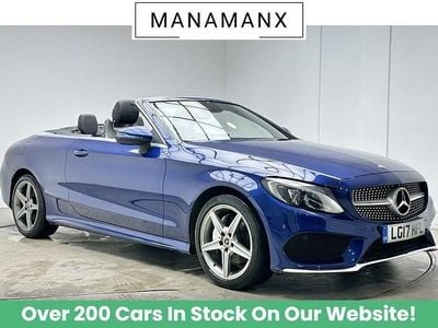 Blue Used 2017 Mercedes C200 AMG line Cabriolet | £15,890 (Fair price)