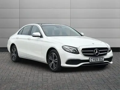 Used Mercedes E220 Premium Plus 194 HP (142 kW) 2019 Designo diamond white Sedan