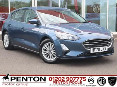 Used Ford Focus Titanium 125 HP (91 kW) 2020 Blue Hatchback