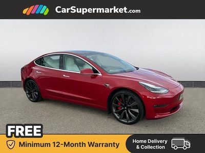 Used Tesla Model 3 Performance 461 kW (627 HP) 2019 Red Sedan