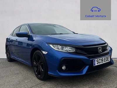 Used Honda Civic SR 126 HP (92 kW) 2019 Blue Hatchback