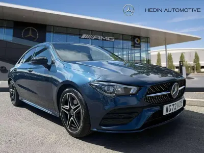 Used Mercedes CLA180 AMG Line Premium 136 HP (100 kW) 2022 Blue Sedan