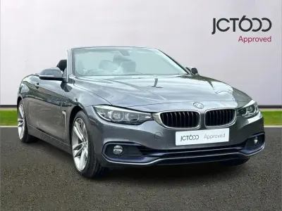 Usado BMW 420 Sport Line 180 HP (132 kW) 2018 Cinzento Cabrios
