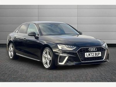 Mythos black Used 2022 Audi A4 S-Line Sedan | £23,950 (Fair price)