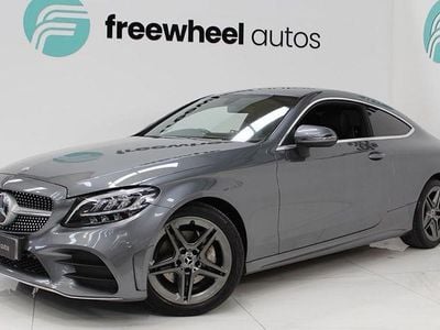 Used Mercedes C220 AMG line 194 HP (142 kW) 2019 Grey Coupe