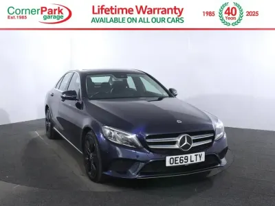 Used Mercedes C180 156 HP (114 kW) 2019 Blue Sedan
