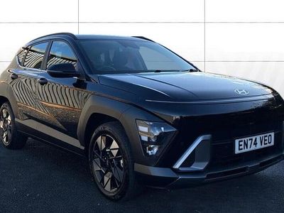 Black Used 2024 Hyundai Kona Advanced SUV | £22,659 (Fair price)