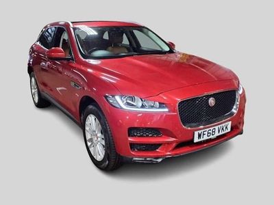 Begagnad Jaguar F-Pace Portfolio 180 HK (132 kW) 2018 Röd SUV