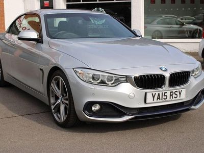 Silver Used 2015 BMW 420 Sport Line Cabriolet | £10,000 (Good price)