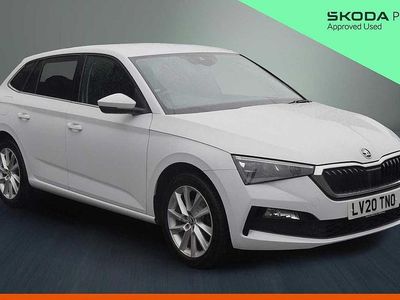 Used Skoda Scala SE L 115 HP (84 kW) 2020 Moon white metallic Hatchback