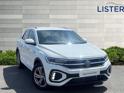 Pure white New 2025 VW T-Roc R-line SUV | £30,961 (Expensive)