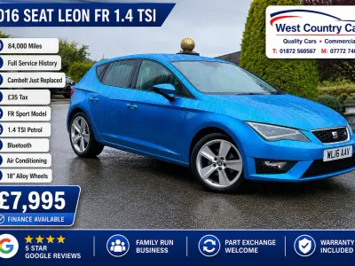 Used Seat Leon FR 150 HP (110 kW) 2016 Blue Hatchback