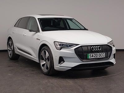 Begagnad Audi e-tron Advanced 300 kW (408 HK) 2020 Vit SUV