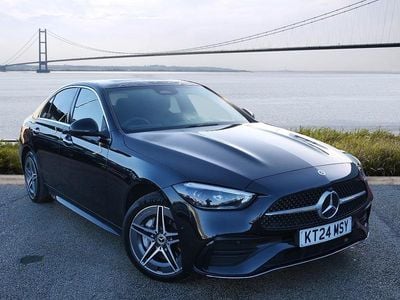 Black Used 2024 Mercedes C300e AMG Line Premium Plus Sedan | £33,998 (Fair price)