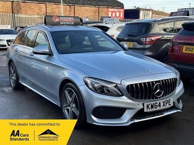 Used Mercedes C250 AMG line 204 HP (150 kW) 2015 Silver Estate