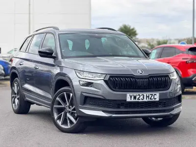 Used Skoda Kodiaq SportLine 150 HP (110 kW) 2023 Grey metallic SUV
