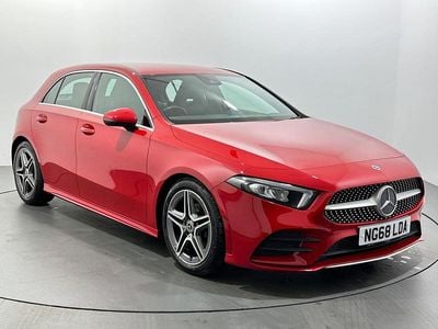 Used Mercedes A200 AMG line 163 HP (119 kW) 2019 Red Hatchback