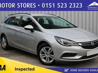 Used Vauxhall Astra Design Edition 136 HP (100 kW) 2017 Silver Estate