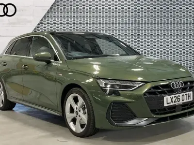New Audi A3 Sportback e-tron S-Line 204 HP (150 kW) 2026 Green Hatchback