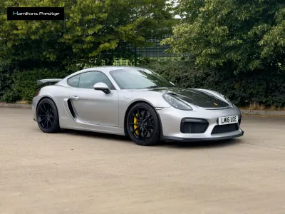 Used Porsche Cayman GT4 385 HP (283 kW) 2016 Silver Coupe