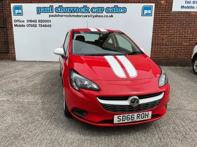 Used Vauxhall Corsa 75 HP (55 kW) 2016 Red Hatchback