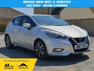 Used Nissan Micra Acenta 90 HP (66 kW) 2017 Silver Hatchback