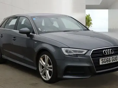 Used Audi A3 S-Line 110 HP (80 kW) 2016 Grey Hatchback