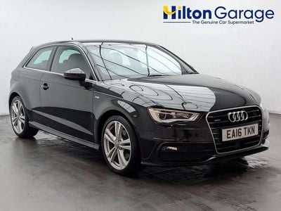 Used Audi A3 S-Line 180 HP (132 kW) 2016 Black Hatchback
