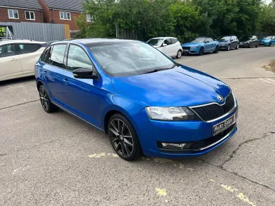 Used Skoda Rapid Sport 110 HP (80 kW) 2017 Blue Hatchback