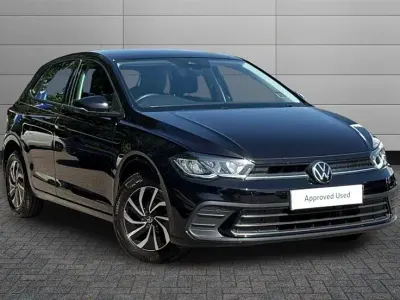 Used VW Polo Life 95 HP (69 kW) 2024 Black Hatchback