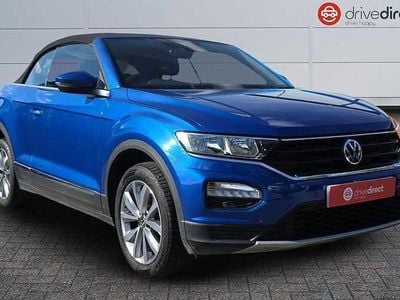 Metallic ravenna blue Used 2021 VW T-Roc Cabriolet Design Cabriolet | £17,500 (Fair price)