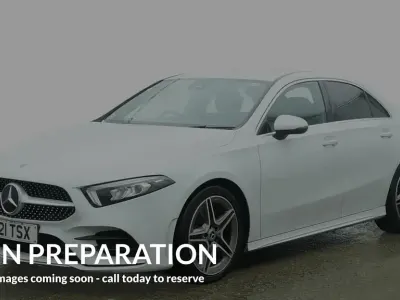 Used Mercedes A220 AMG line 190 HP (139 kW) 2021 White Sedan