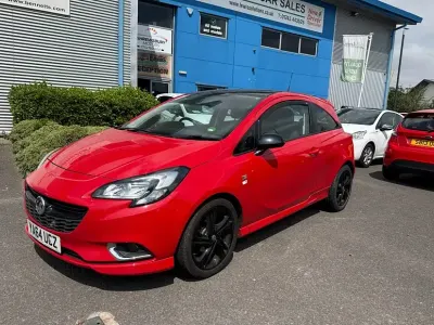 Used Vauxhall Corsa Edition 90 HP (66 kW) 2015 Red Hatchback