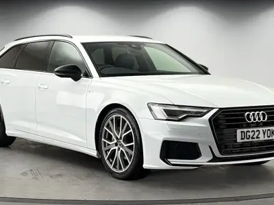 Used Audi A6 Black Edition 204 HP (150 kW) 2021 Glacier white metallic/glacier white metallic Estate