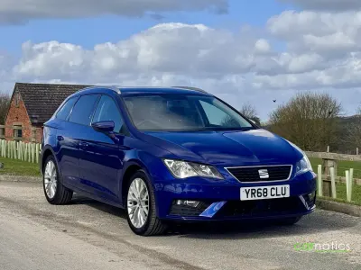 Used Seat Leon ST SE Dynamic 115 HP (84 kW) 2018 Blue Estate