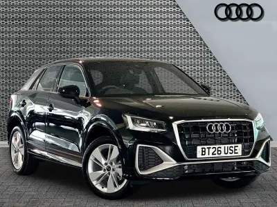 New Audi Q2 S-Line 2026 Mythos black metallic SUV
