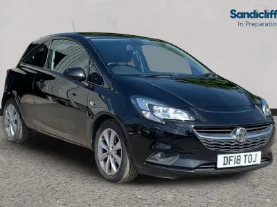 Begagnad Vauxhall Corsa 75 HK (55 kW) 2018 Svart Halvkombi
