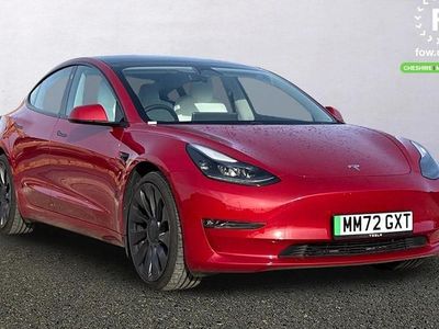 Used Tesla Model 3 Performance 334 kW (455 HP) 2022 Red Sedan