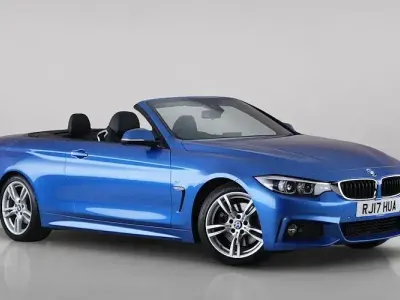 Used BMW 430 Cabriolet M Sport 252 HP (185 kW) 2017 Blue Cabriolet